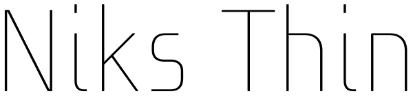 Niks Thin Font