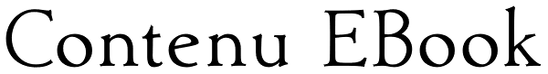 Contenu EBook Font