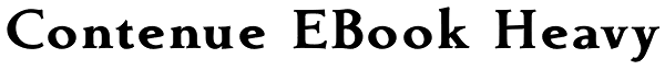Contenue EBook Heavy Font