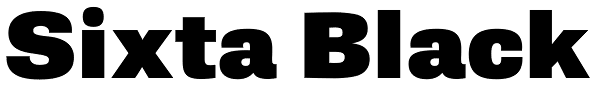 Sixta Black Font