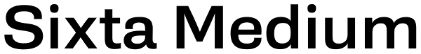 Sixta Medium Font