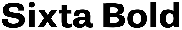 Sixta Bold Font