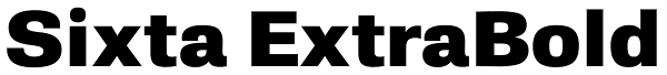 Sixta ExtraBold Font