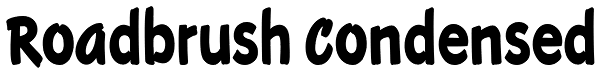Roadbrush Condensed Font