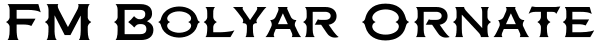 FM Bolyar Ornate Font