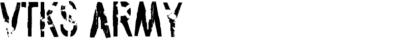 vtks army Font
