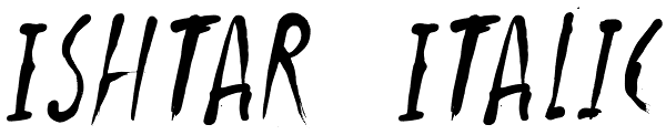 Ishtar Italic Font