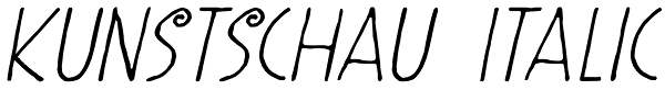 Kunstschau Italic Font