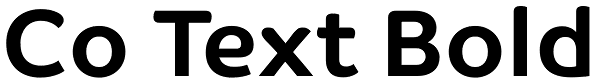 Co Text Bold Font