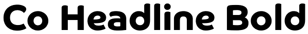 Co Headline Bold Font