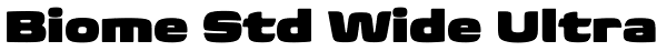 Biome Std Wide Ultra Font