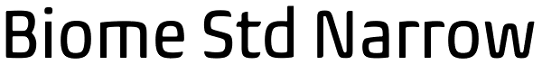 Biome Std Narrow Font