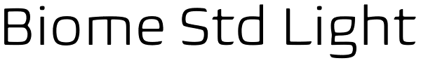 Biome Std Light Font