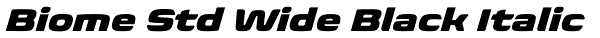 Biome Std Wide Black Italic Font
