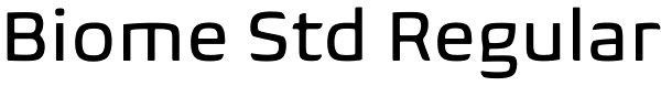 Biome Std Regular Font