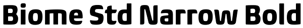 Biome Std Narrow Bold Font