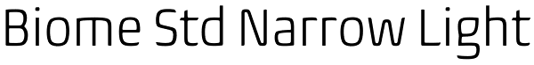 Biome Std Narrow Light Font