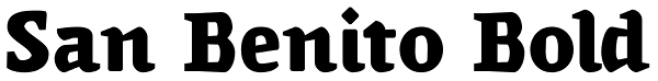 San Benito Bold Font