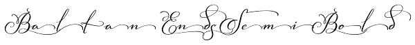 Baltan Ends SemiBold Font