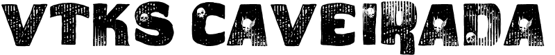 vtks caveirada Font