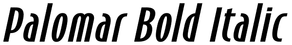 Palomar Bold Italic Font