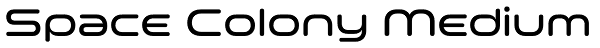 Space Colony Medium Font
