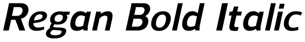 Regan Bold Italic Font