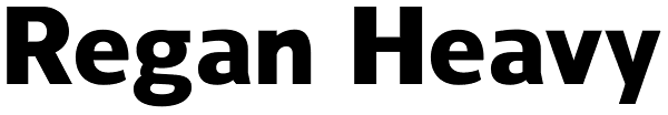 Regan Heavy Font