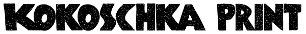 Kokoschka Print Font