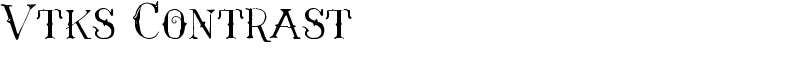 Vtks Contrast Font