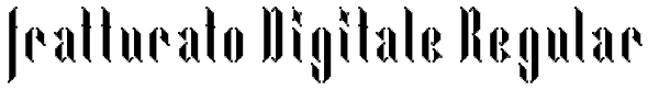 Fratturato Digitale Regular Font