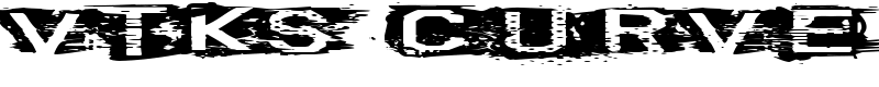 VTKS CURVE Font
