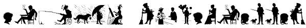 Human Silhouettes Font