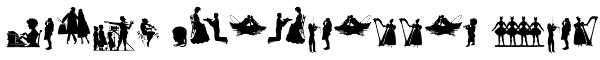 Human Silhouettes Four Font