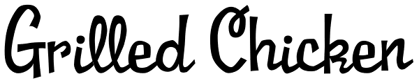 Grilled Chicken Font