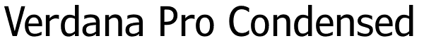 Verdana Pro Condensed Font