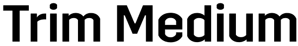 Trim Medium Font
