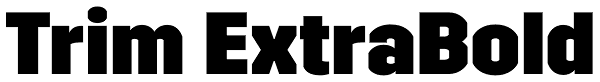 Trim ExtraBold Font