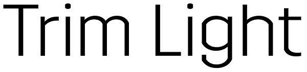 Trim Light Font