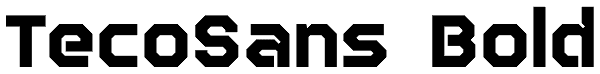 TecoSans Bold Font