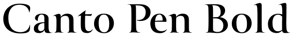 Canto Pen Bold Font