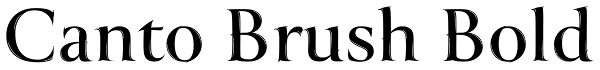 Canto Brush Bold Font