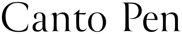 Canto Pen Font