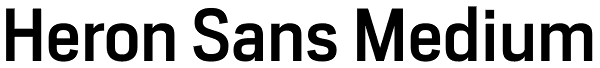 Heron Sans Medium Font