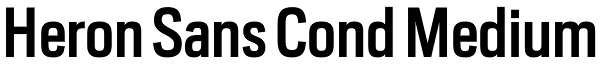 Heron Sans Cond Medium Font