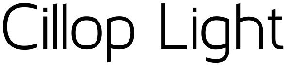 Cillop Light Font