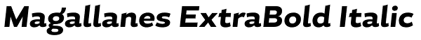 Magallanes ExtraBold Italic Font