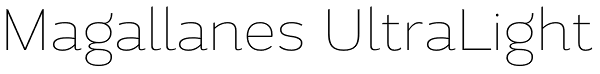 Magallanes UltraLight Font