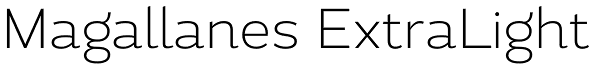 Magallanes ExtraLight Font