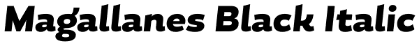 Magallanes Black Italic Font